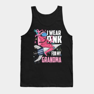 Breast Cancer Awareness, I wear pink for my Grandma, i wear pink for my grandma toddler Tank Top